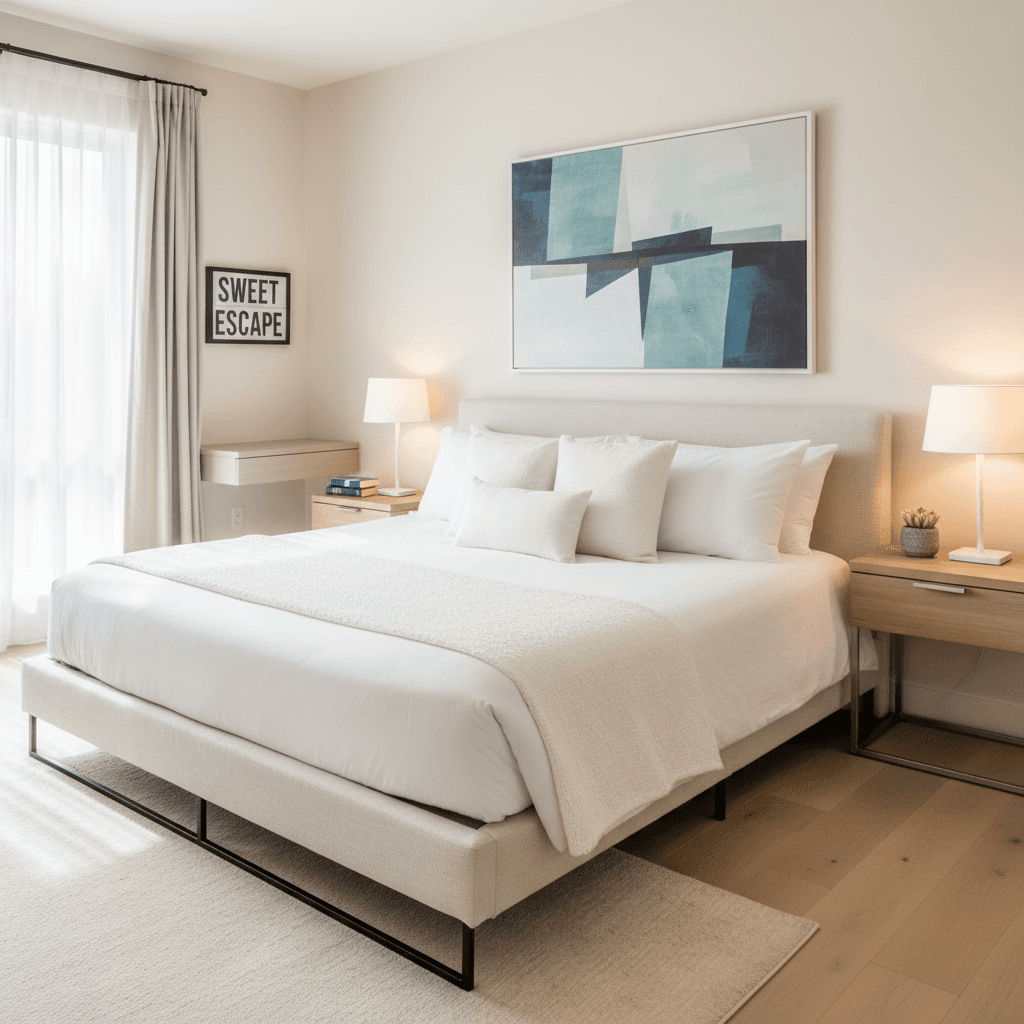 Short-term rental property cleaning